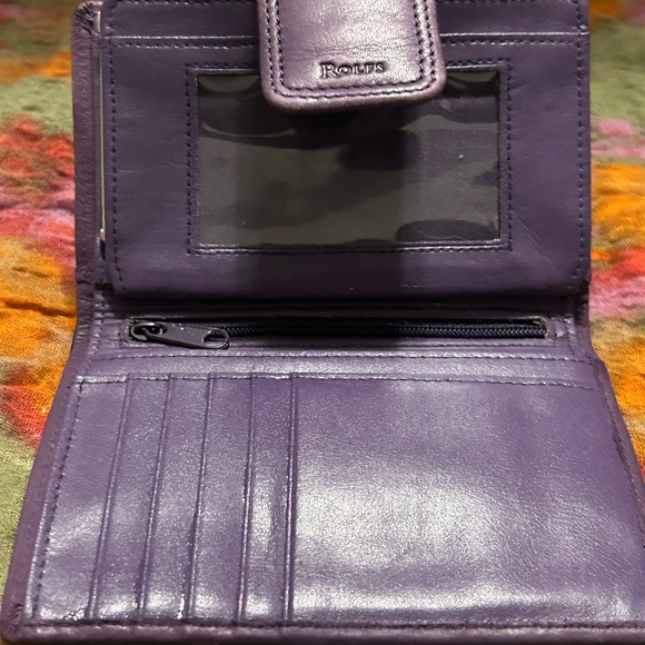 Rolfs Plum Genuine Leather Wallet - Picture 5 of 9